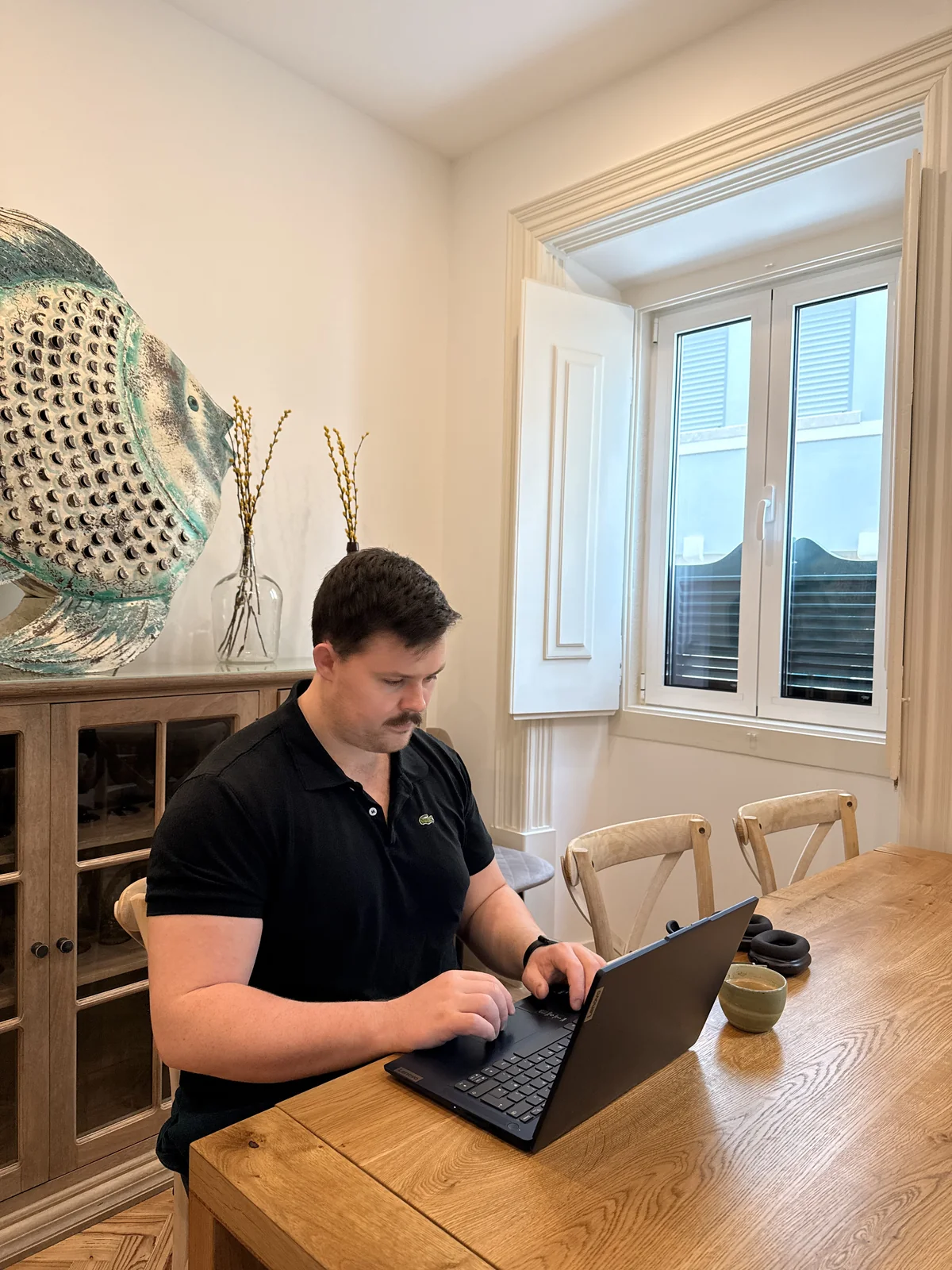 Charlie Johns auditing a Cork business website for the Digital Blind Spot Report
